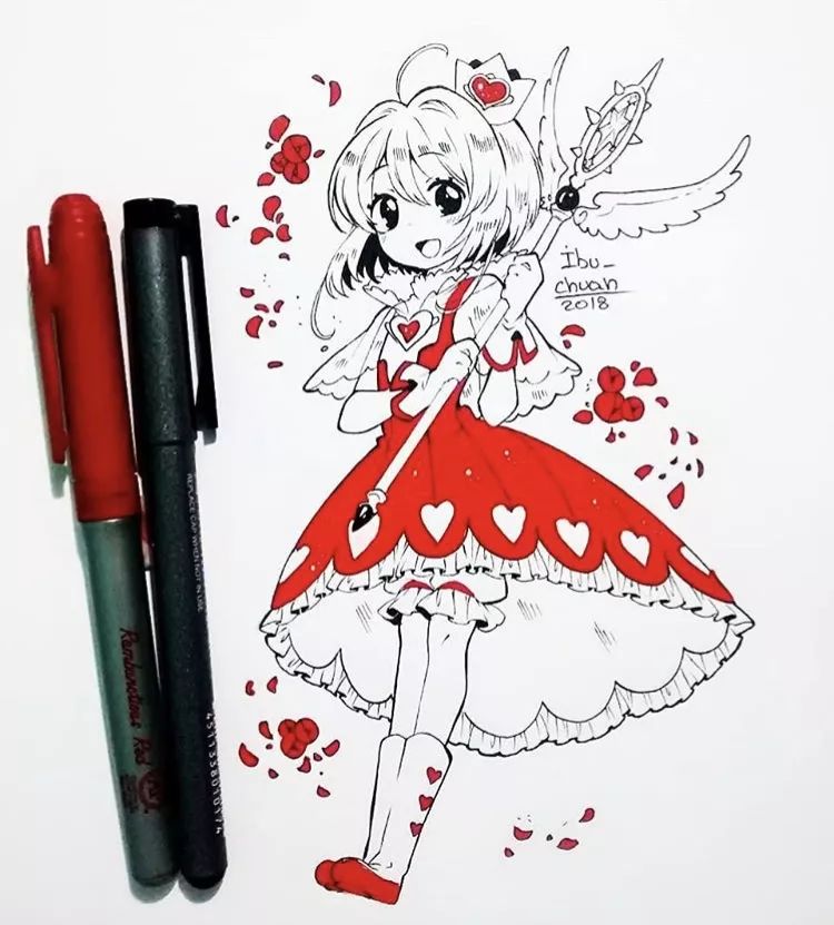 马克笔上色教程动漫人物q版30色,学马克笔画动漫免费教程