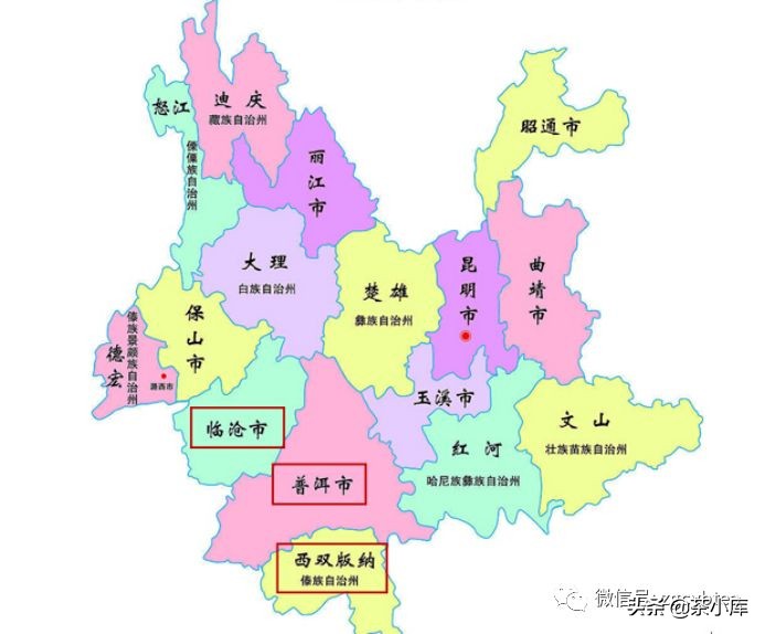 5张图告诉你普洱茶的山头分布，再也不用乱查资料了