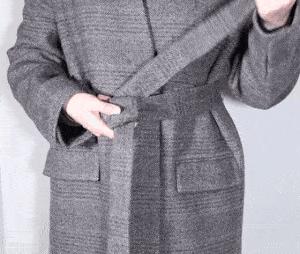 大衣腰带显瘦,大衣腰带的7种系法简单