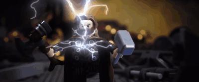 乐高复联四雷神打响指,复联四灭霸乐高