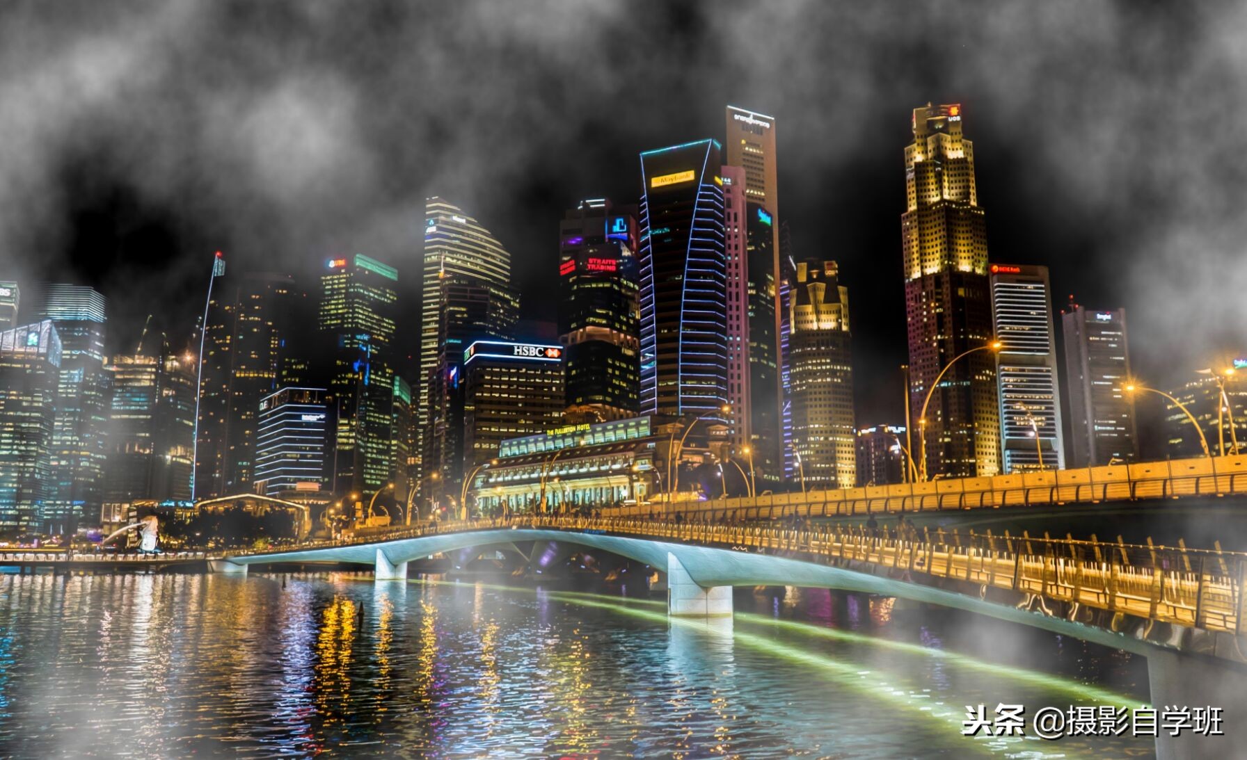 手机摄影夜景蓝调修图技巧,手机人像夜景修图技巧