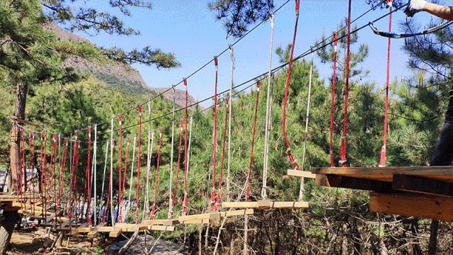 鲁山水上乐园闯关比赛,山叶口玩水