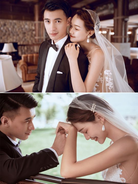 法式轻奢风婚纱照海边,小众又高级的轻复古婚纱照