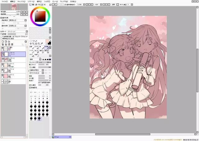 板绘sai伪厚涂上色,sai厚涂板绘人物