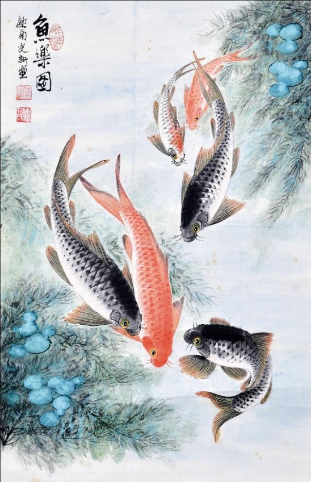 看“虎鱼大家”汪更新——画鱼，鱼翔浅底；画虎，虎啸深山