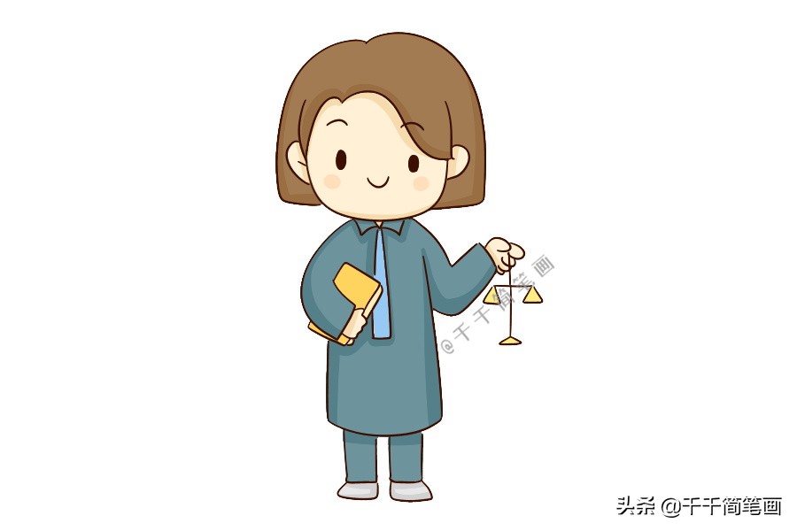 简笔画职业人物医生,各职业q版人物简笔画