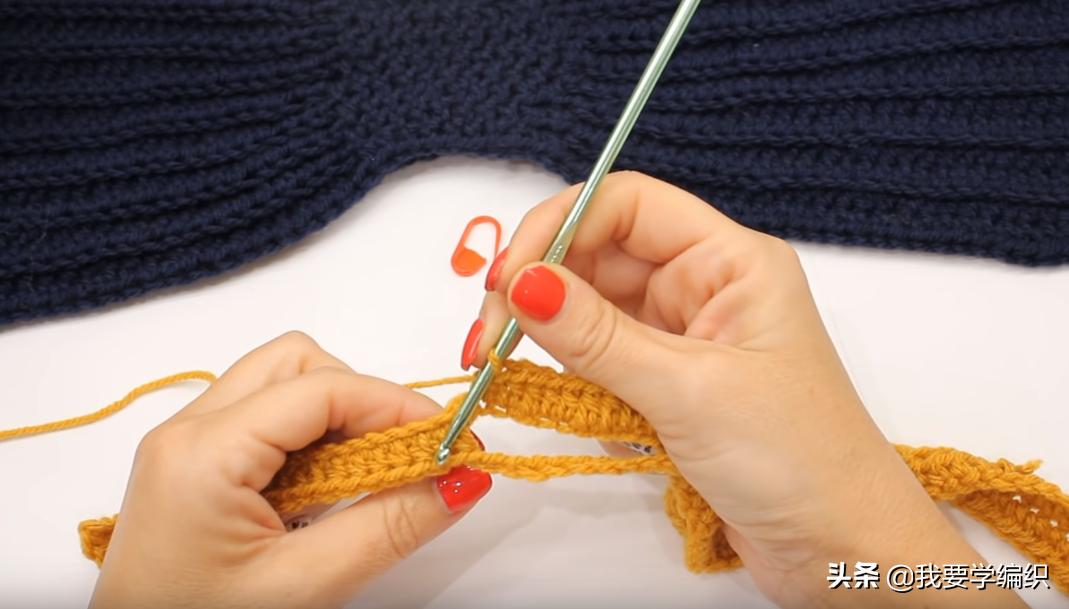 男士织围脖的花样方法,围脖织法男