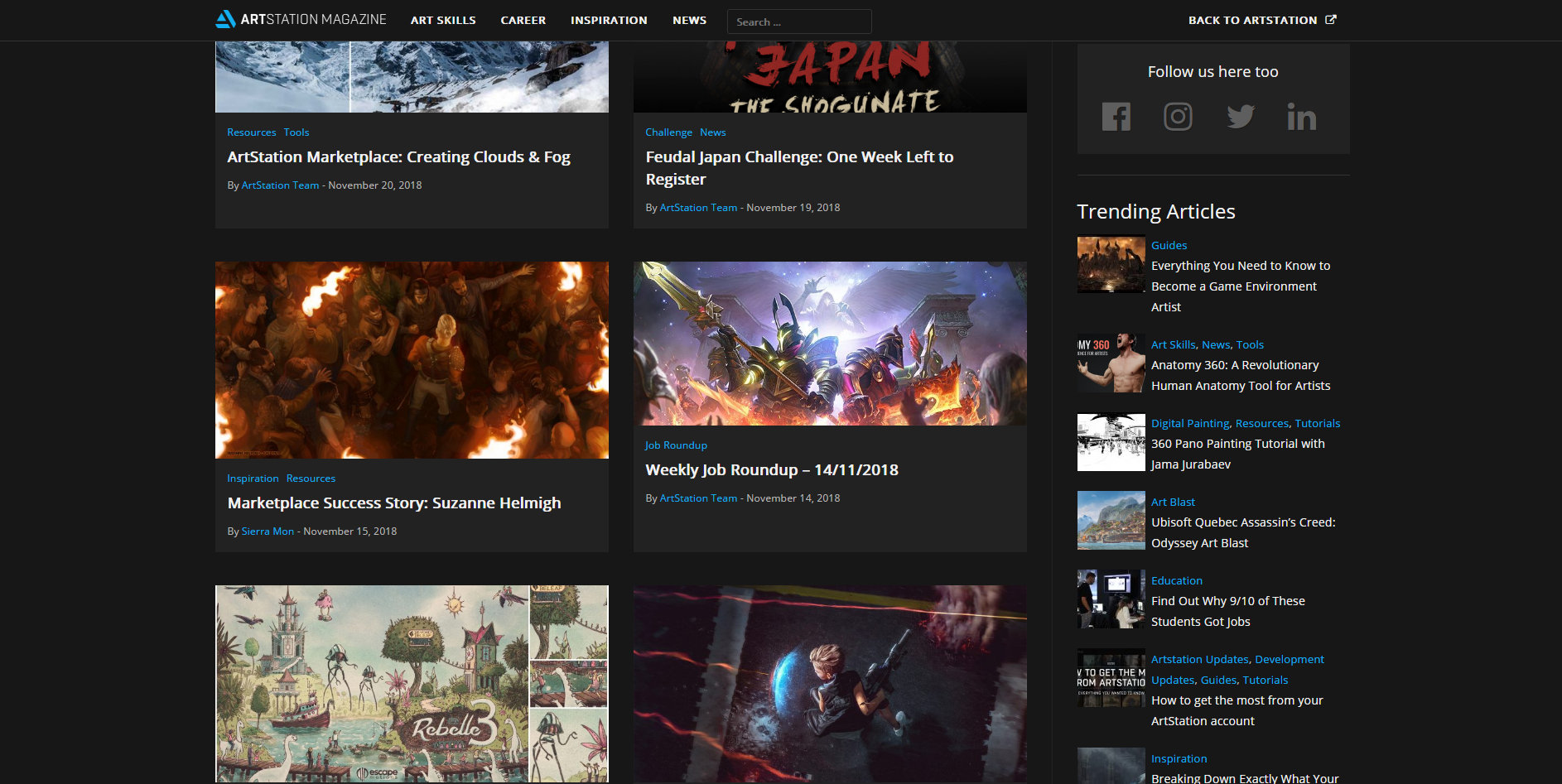 「推荐」2019插画师必备插画灵感网站，学习插画必备的网站推荐