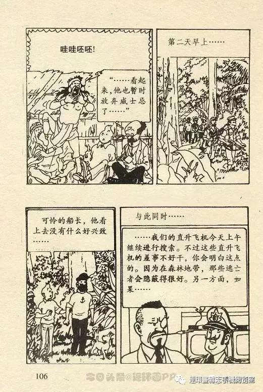 丁丁历险记之丁丁在刚果,丁丁历险记丁丁被石头绊倒