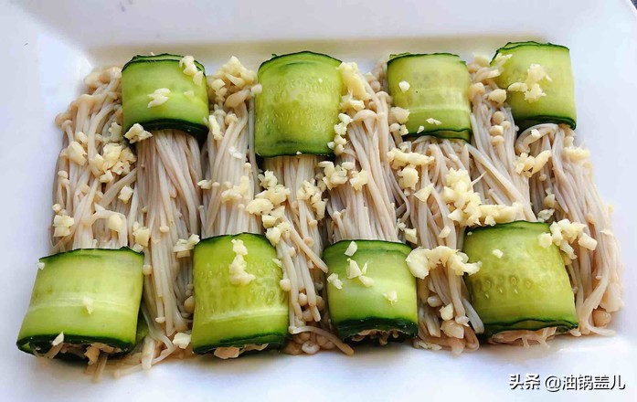 凉拌金针菇料汁的做法,家常金针菇凉拌菜做法大全