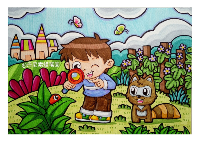 8-12岁儿童绘画范画,简单又好画的儿童画大全