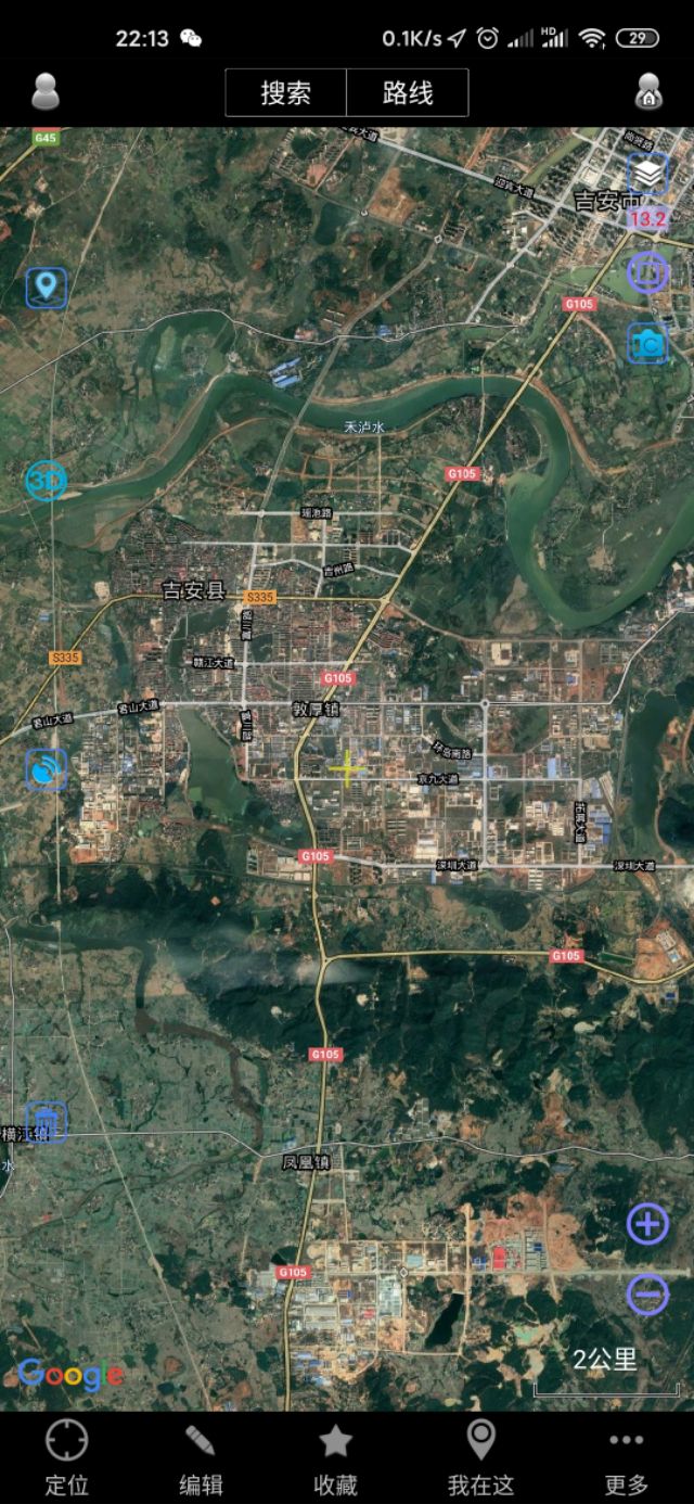 吉安市十县两区一县级市城区城建面积直观对比（同一比例尺下）