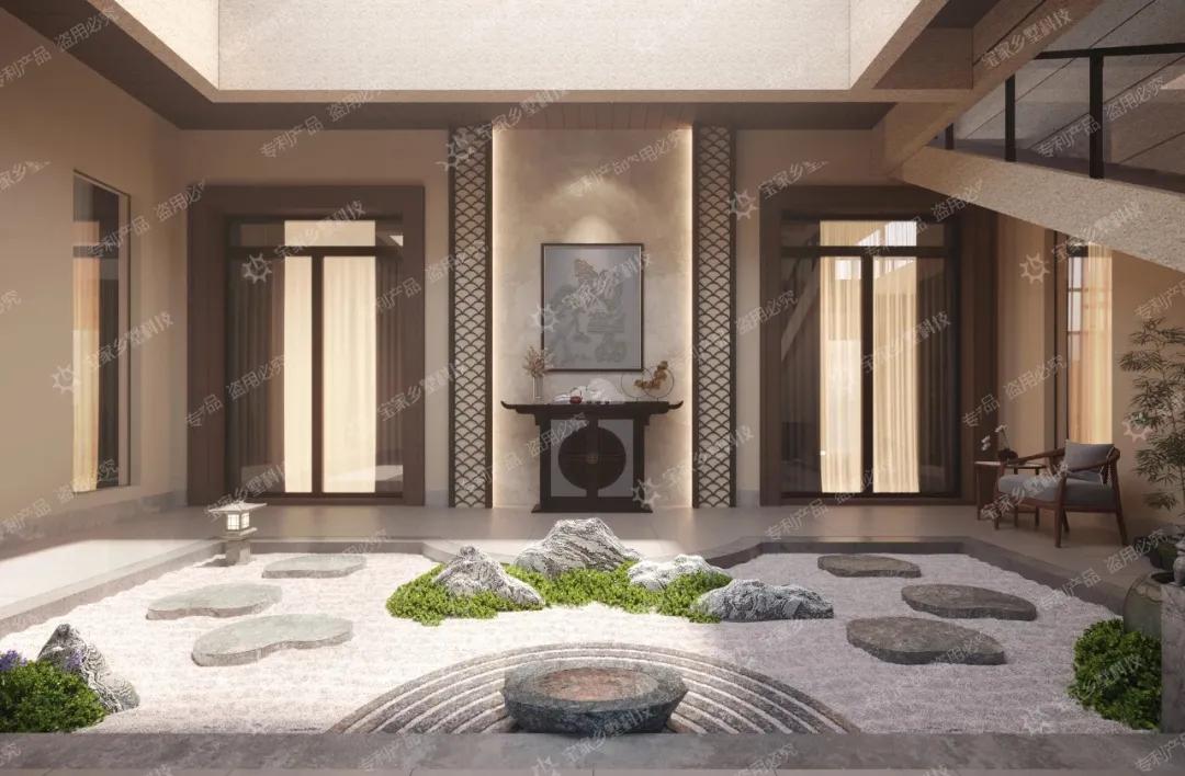 150平中式仿古庭院设计,苏式合院外观设计效果图