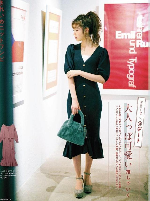 为什么穿连衣裙显身材,宽松慵懒针织连衣裙怎么穿显瘦