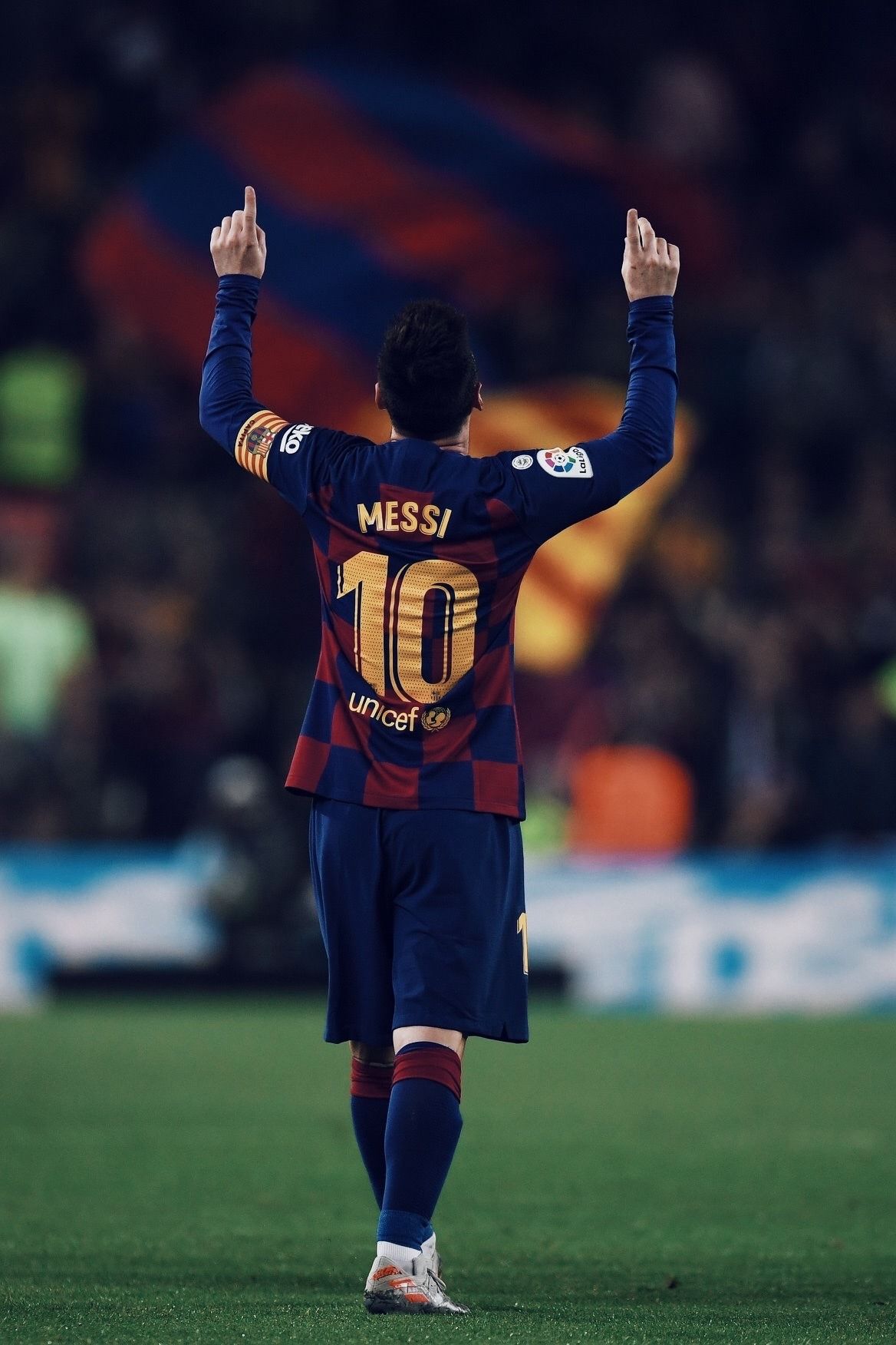 巴塞罗那重现梅西巨幅海报,梅西1080p超清电脑壁纸