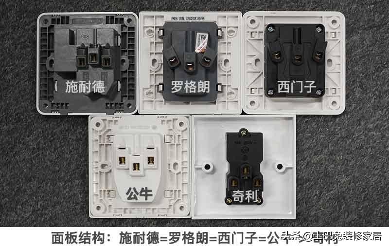 施耐德插座和西门子插座之比较,公牛施耐德西门子插座