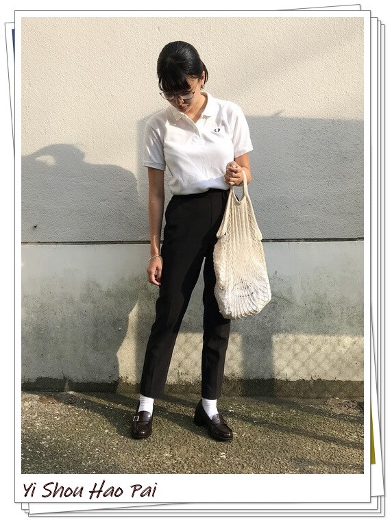 夏季运动服套装女新款休闲polo衫,女士穿polo衫怎么搭配