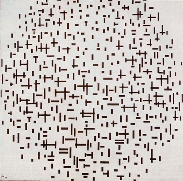 蒙德里安的线条画,蒙德里安逻辑方块技巧