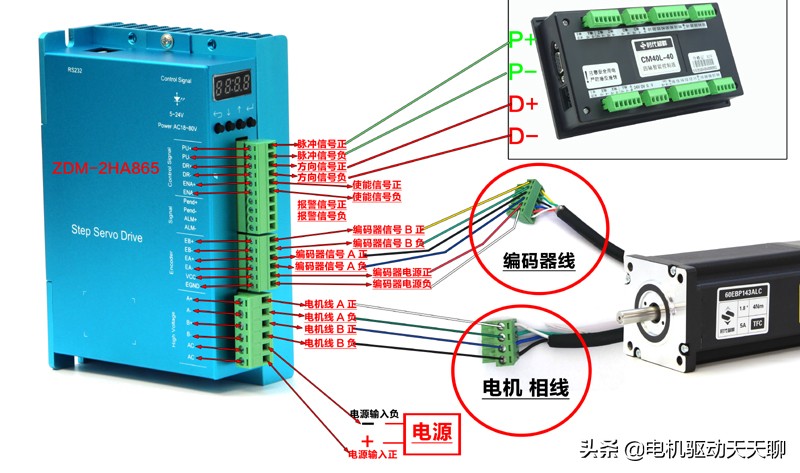 步进电机驱动器接线定义,打印机步进电机驱动器接线