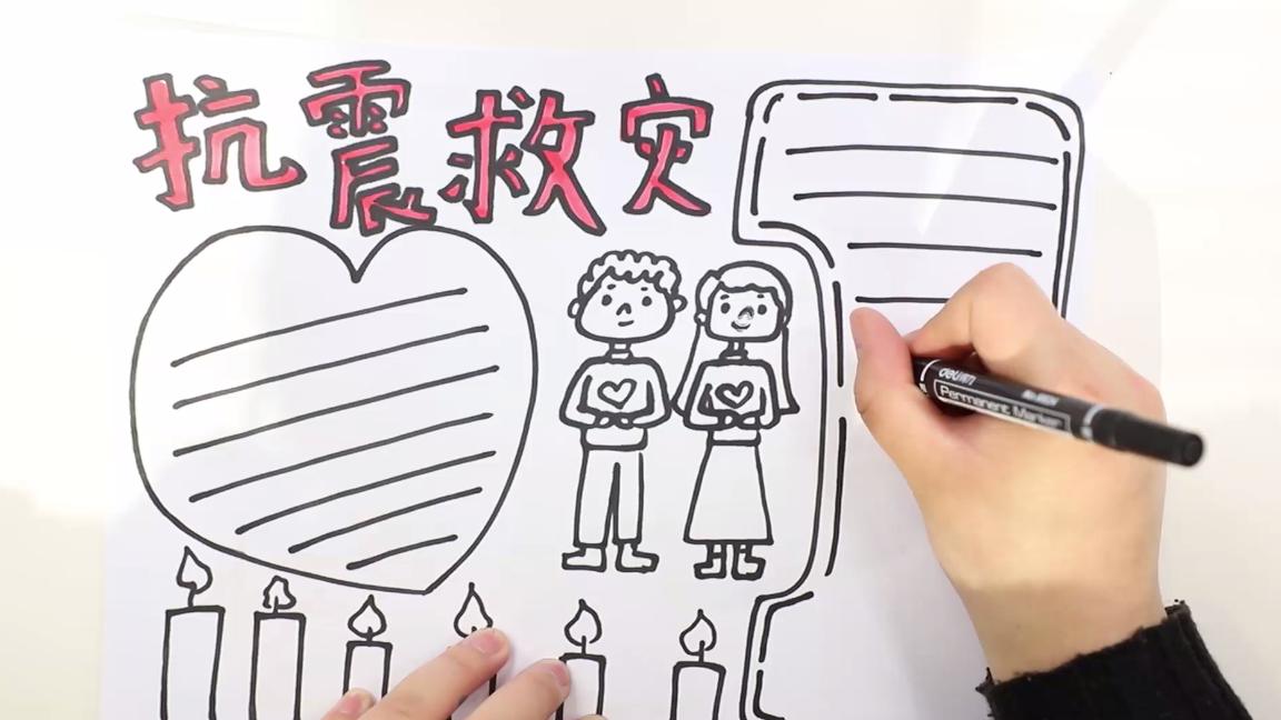 抗震救灾手抄报文字内容300字,抗震救灾手抄报第一名