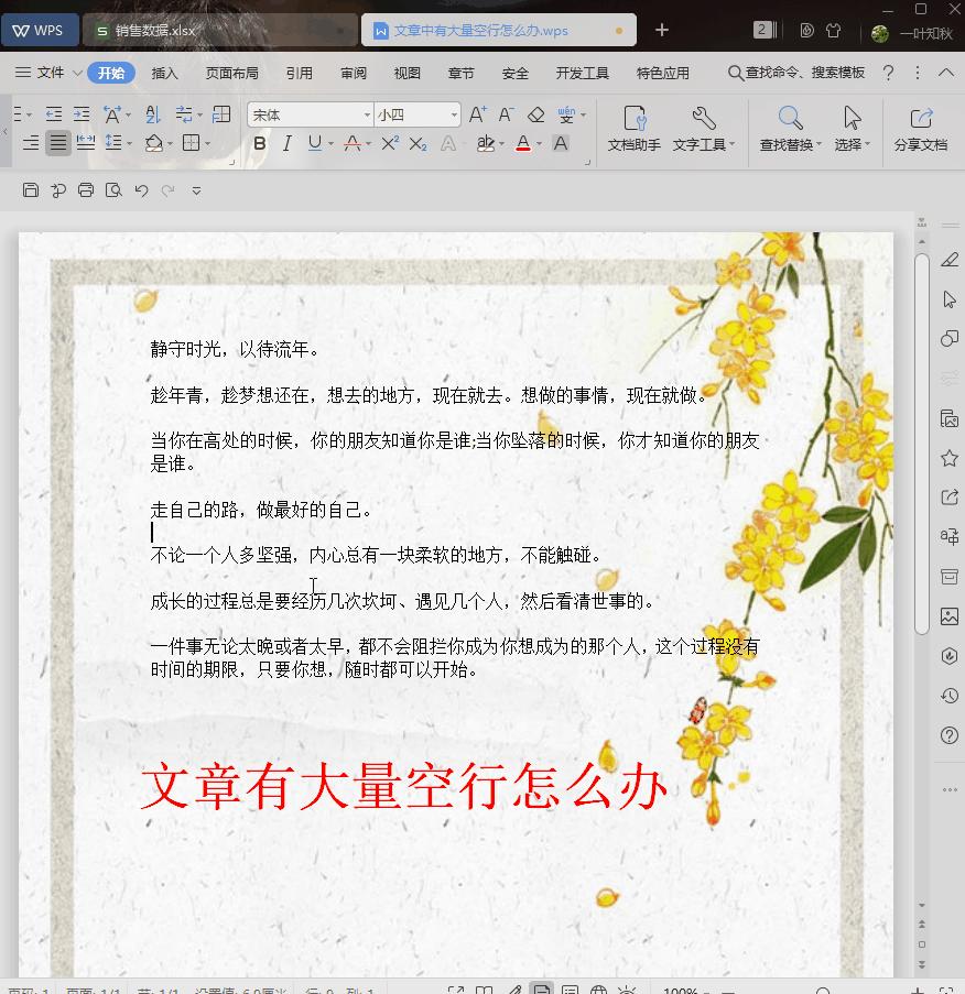 WPS小技巧：6种方法教你快速删除空行