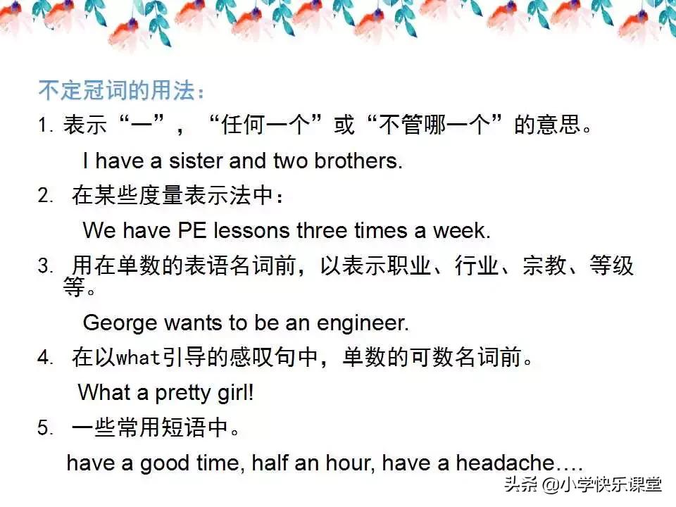 小学英语语法PPT,小学英语语法知识详解