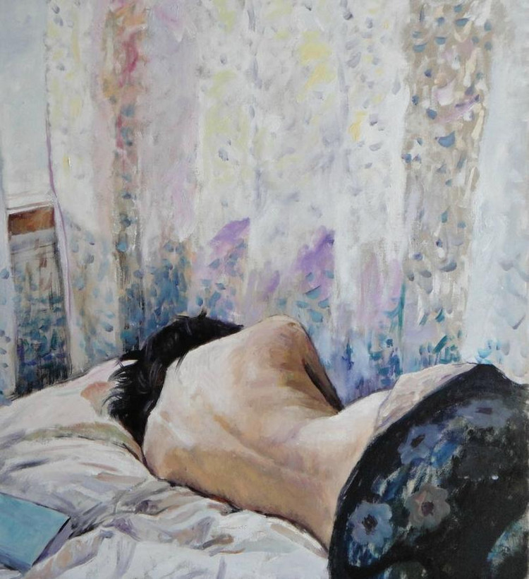 柠檬汁氤在水中　角落里美人如茵——画家赵鹰的写意油画