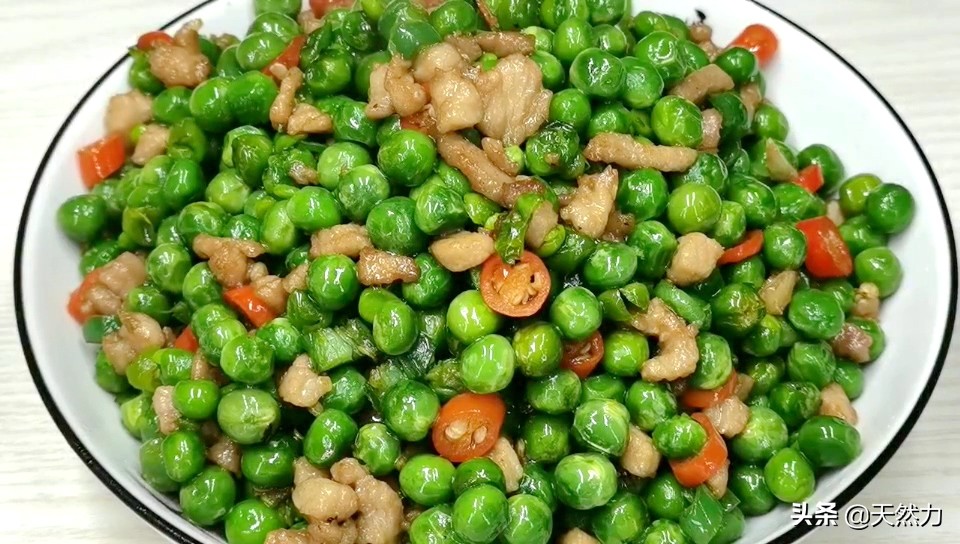 豌豆肉末炒出来特别香而且下饭,青豌豆炒什么好吃