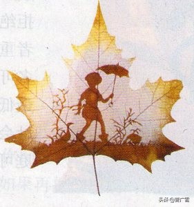 叶脉造型创意画幼儿作品,孩子喜欢的儿童创意画教程6-7岁