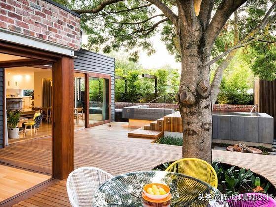 木铺装在私家庭院中的巧妙运用，是个学问