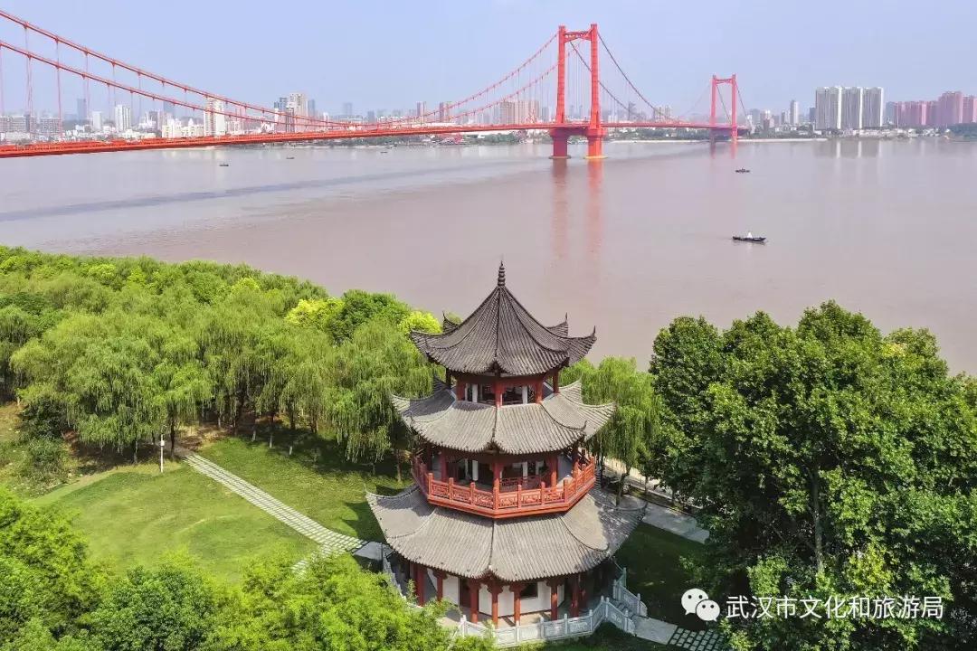 鹦鹉洲长江大桥桥下公园,汉阳鹦鹉洲长江大桥公园