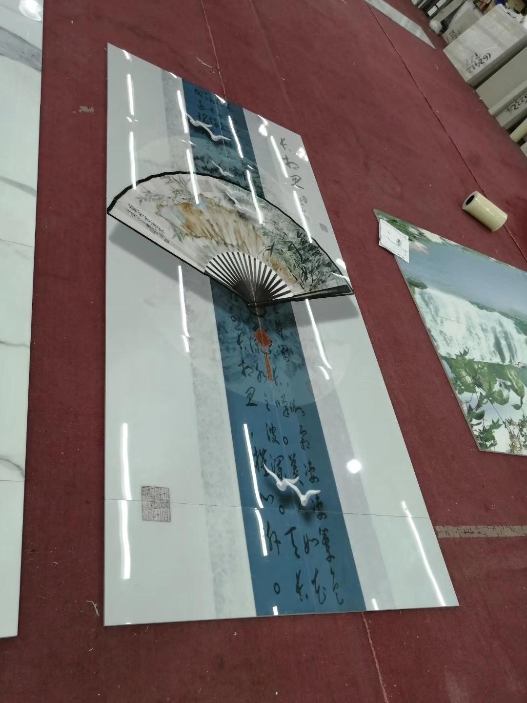 玄关墙瓷砖拼花图案,玄关背景墙大理石瓷砖效果图