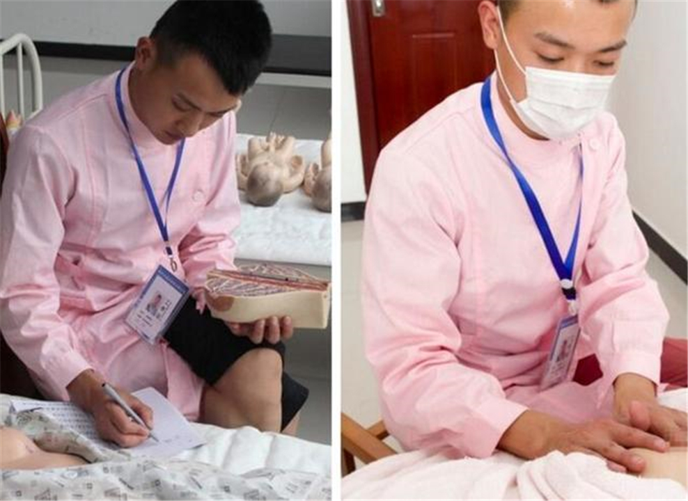 90后小伙转行做催乳师,90后小伙学催乳