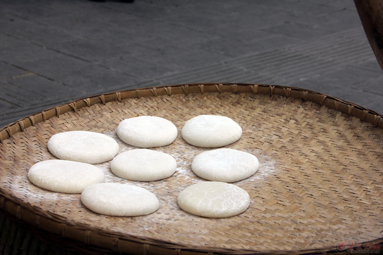 传统打糍粑,传统的打糍粑