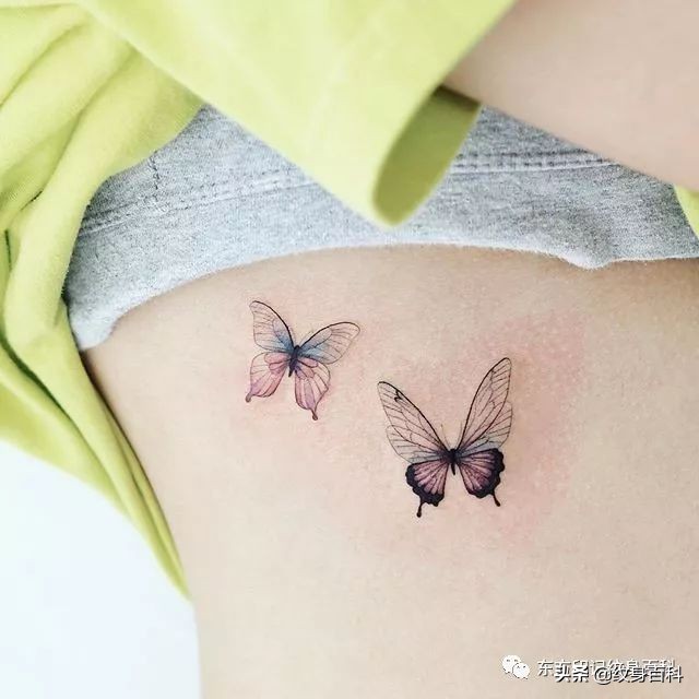 蝴蝶纹身图案代表什么,代表自由的蝴蝶纹身