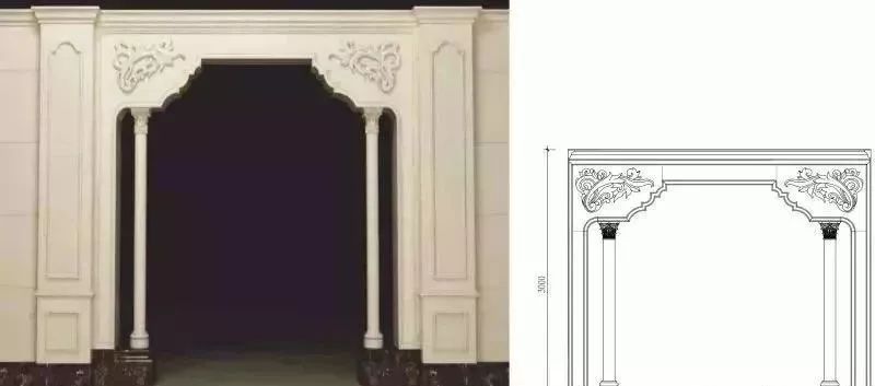 大理石垭口门套效果图大全,用印度红大理石做垭口门套如何