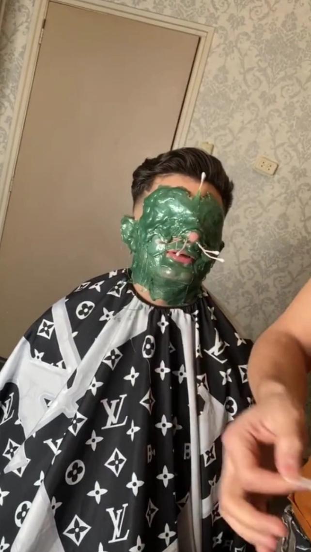 国外理发店蜜蜡脱毛,外国人作死尝试蜜蜡脱毛