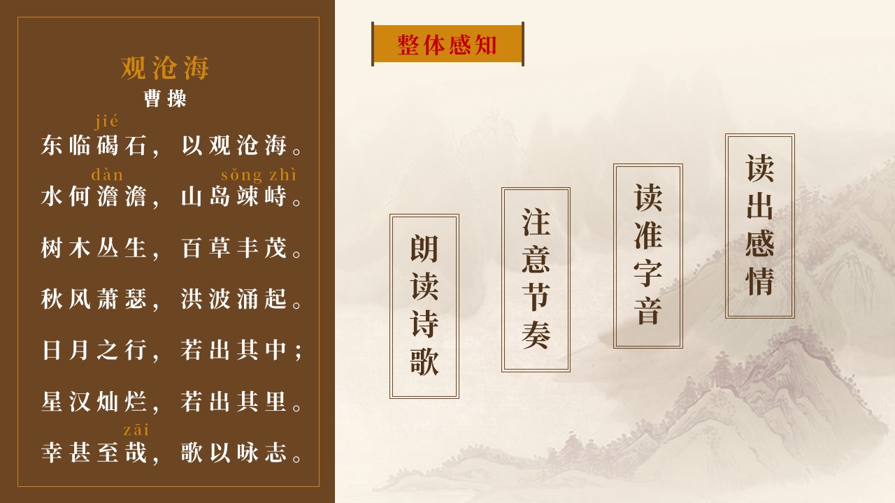 观沧海曹操写作背景及故事,曹操观沧海赏析题及答案