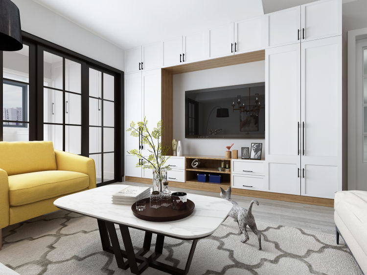 两室一厅变三室效果图,102平两室改三室真实效果图