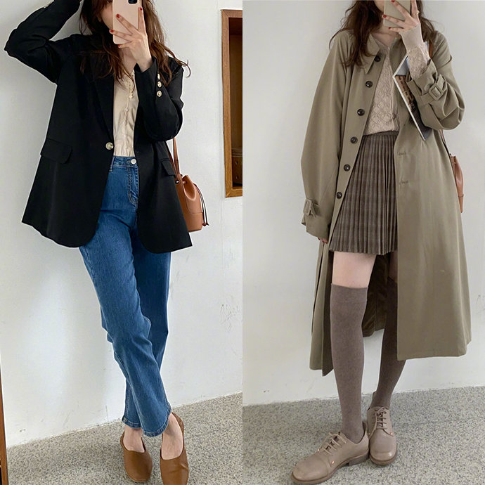 一周穿搭不重样7套复古温柔穿搭,法式复古秋日穿搭