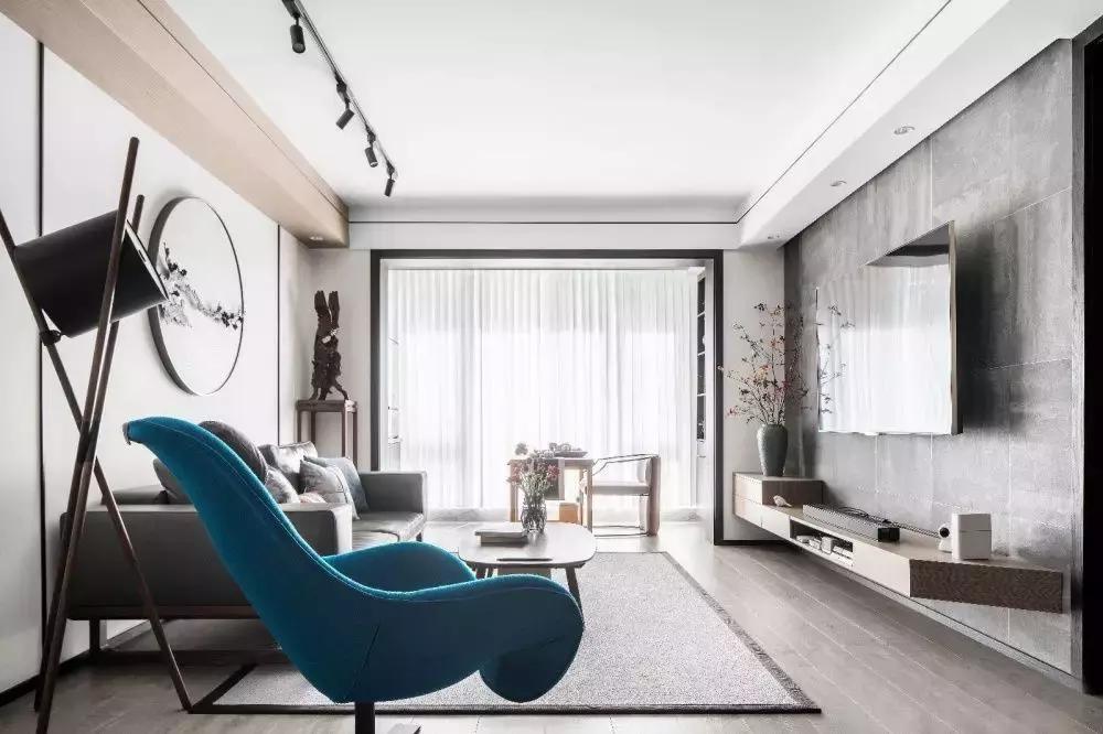 现代轻奢装修样板房140平高级灰,现代轻奢装修风格高级灰97平方