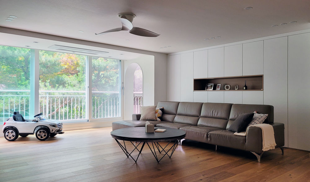 两居室这样装修清爽干净无负担,两套房子打通后装修效果