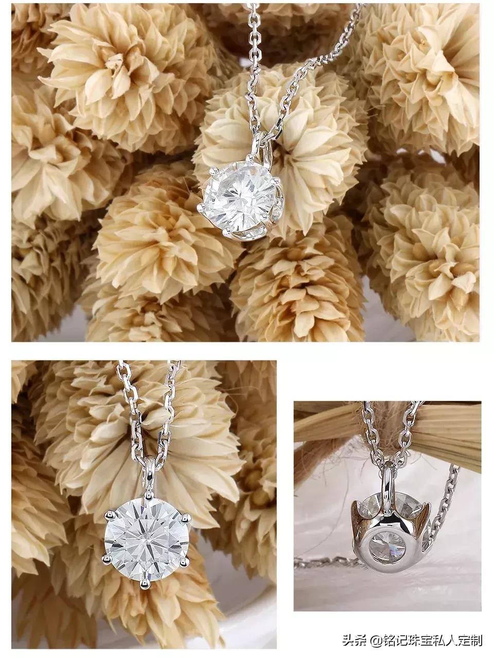 莫桑石吊坠视频,莫桑石吊坠香槟色