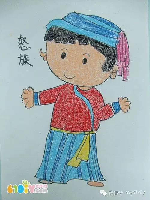 各族儿童简笔画的图片,56民族儿童简笔画大全