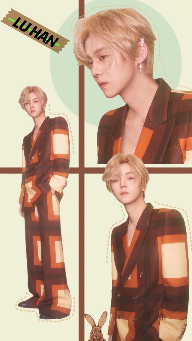 鹿晗最新广告大片曝光，粉色服装混血感满满，内娱颜值天花板