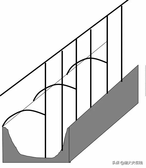 猪舍的平面设计图,现代规模化猪舍平面布局图