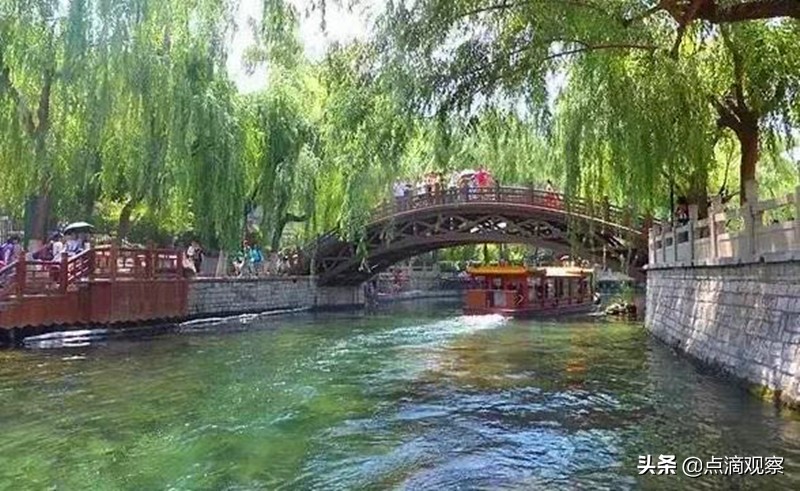 老济南解放桥的前世今生,老济南的西门桥和护城河