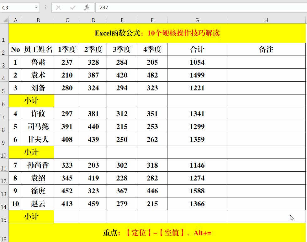 excel办公技巧数据透视表,办公软件excel教程小技巧