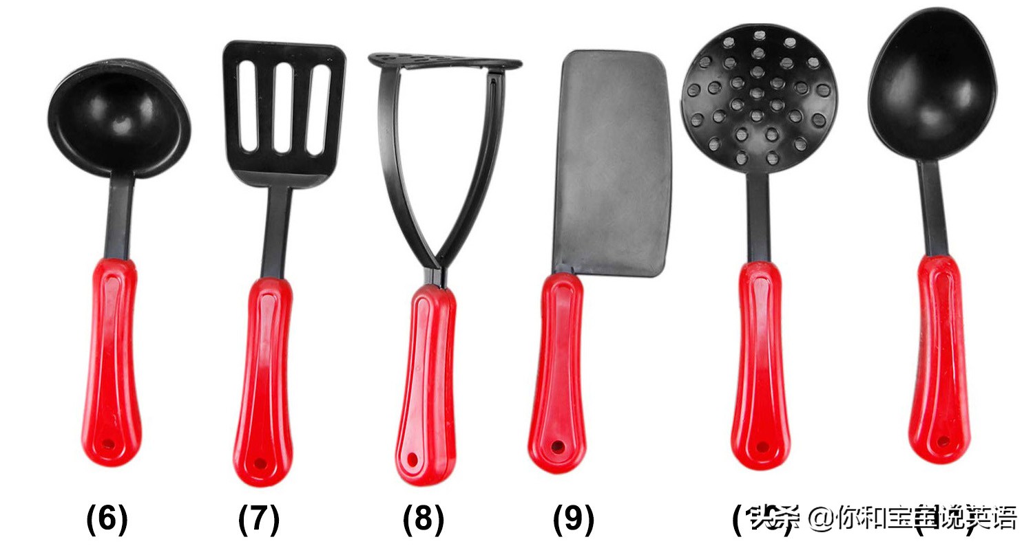 碗筷子汤勺英文怎么说,厨房用具英语单词大全