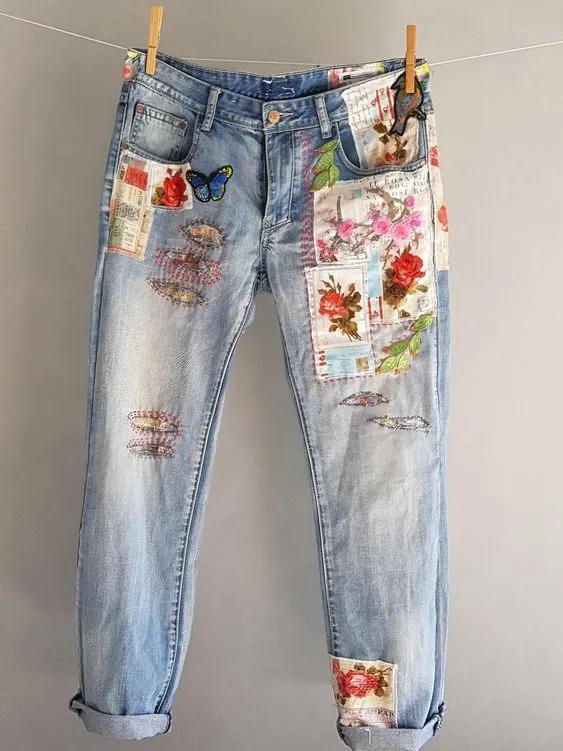 牛仔裤不合穿怎么改,牛仔裤不要了怎么改收纳